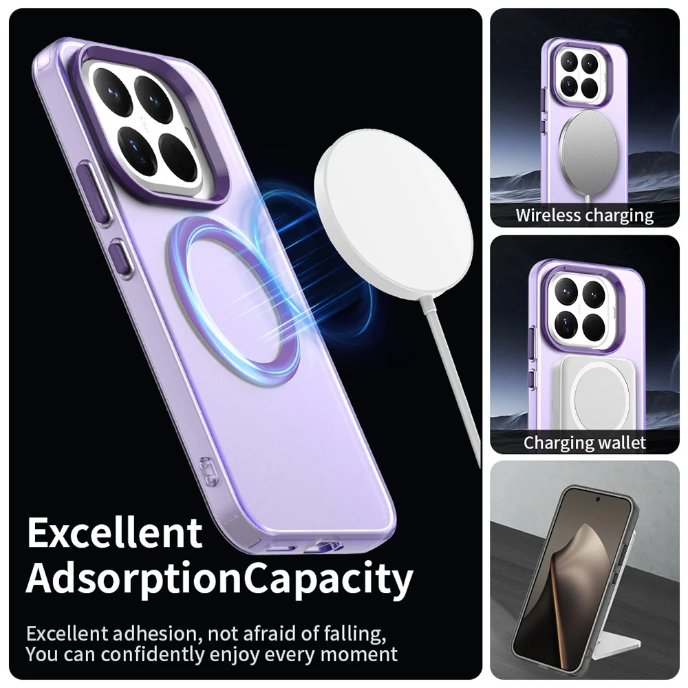 MagSafe Case for Xiaomi 15T Pro, Techsuit, CandyCase, Purple - Image 4