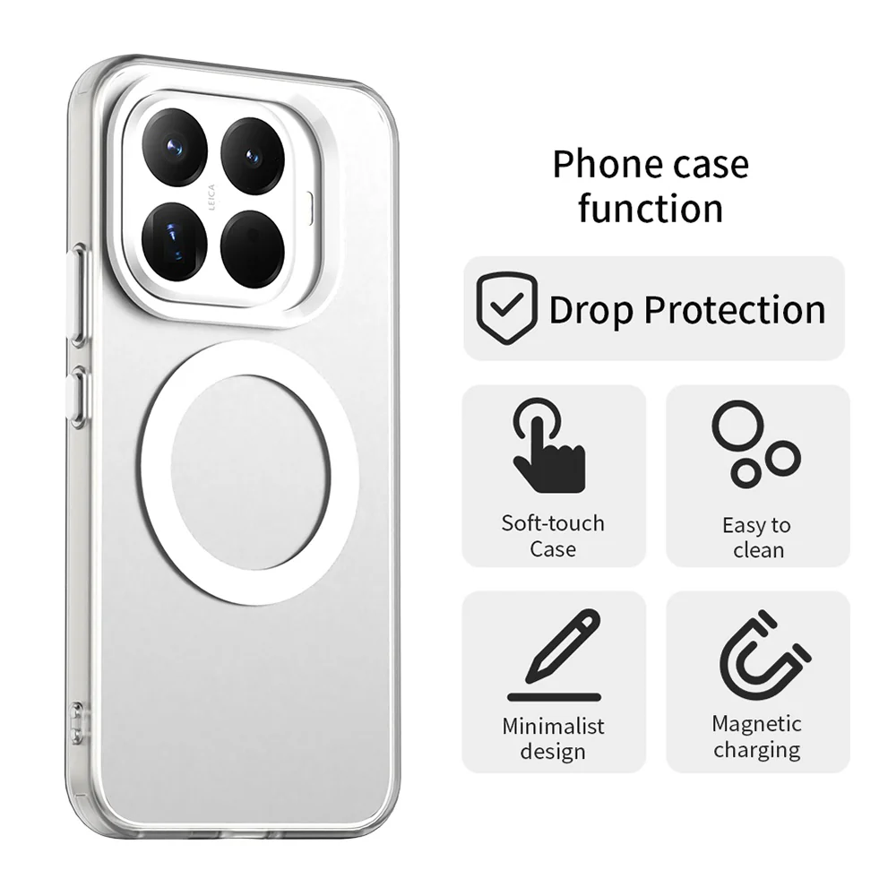 MagSafe Case for Xiaomi 15T Pro, Techsuit, CandyCase, White - Image 4