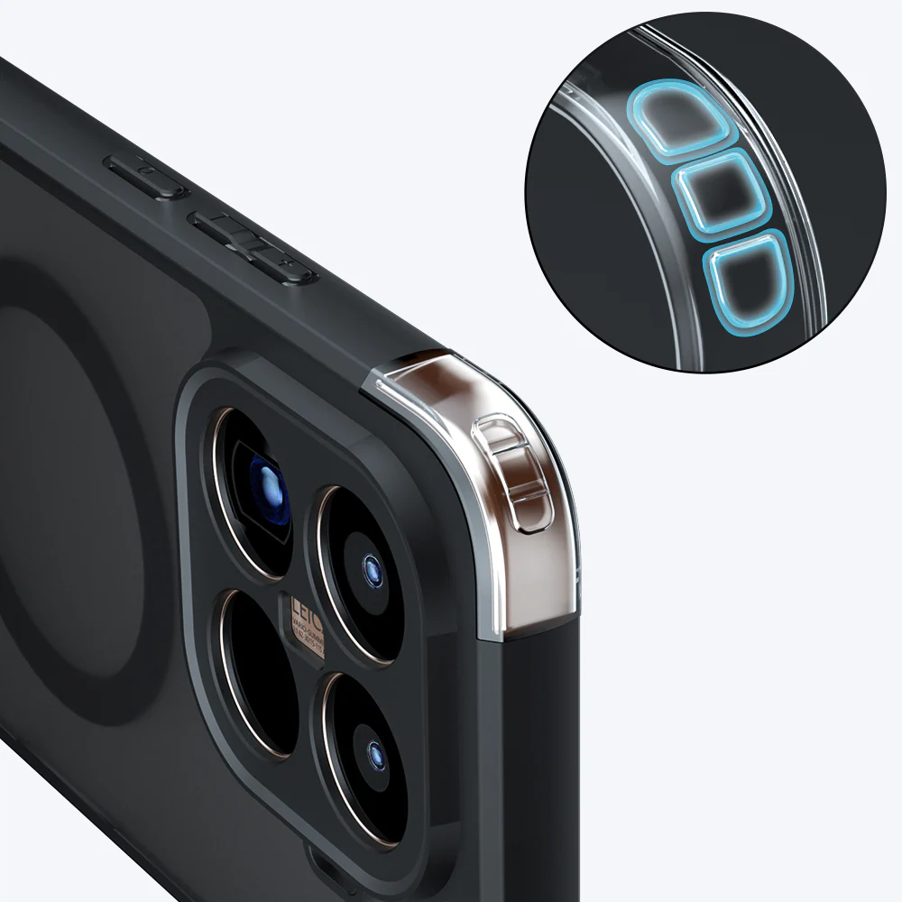 MagSafe Case for Xiaomi 15T Pro, Techsuit, PureFrost, Satin Black - Image 4