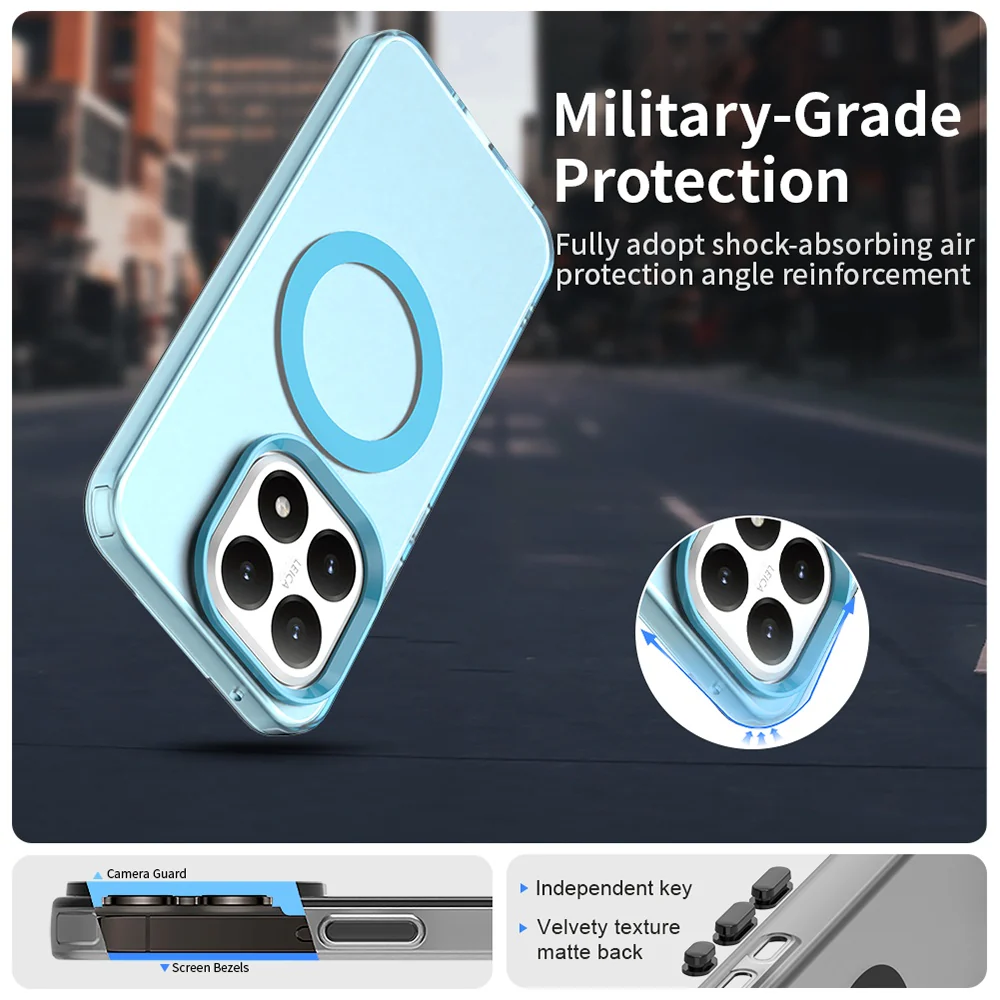 MagSafe Case for Xiaomi 15T, Techsuit, CandyCase, Blue - Image 2