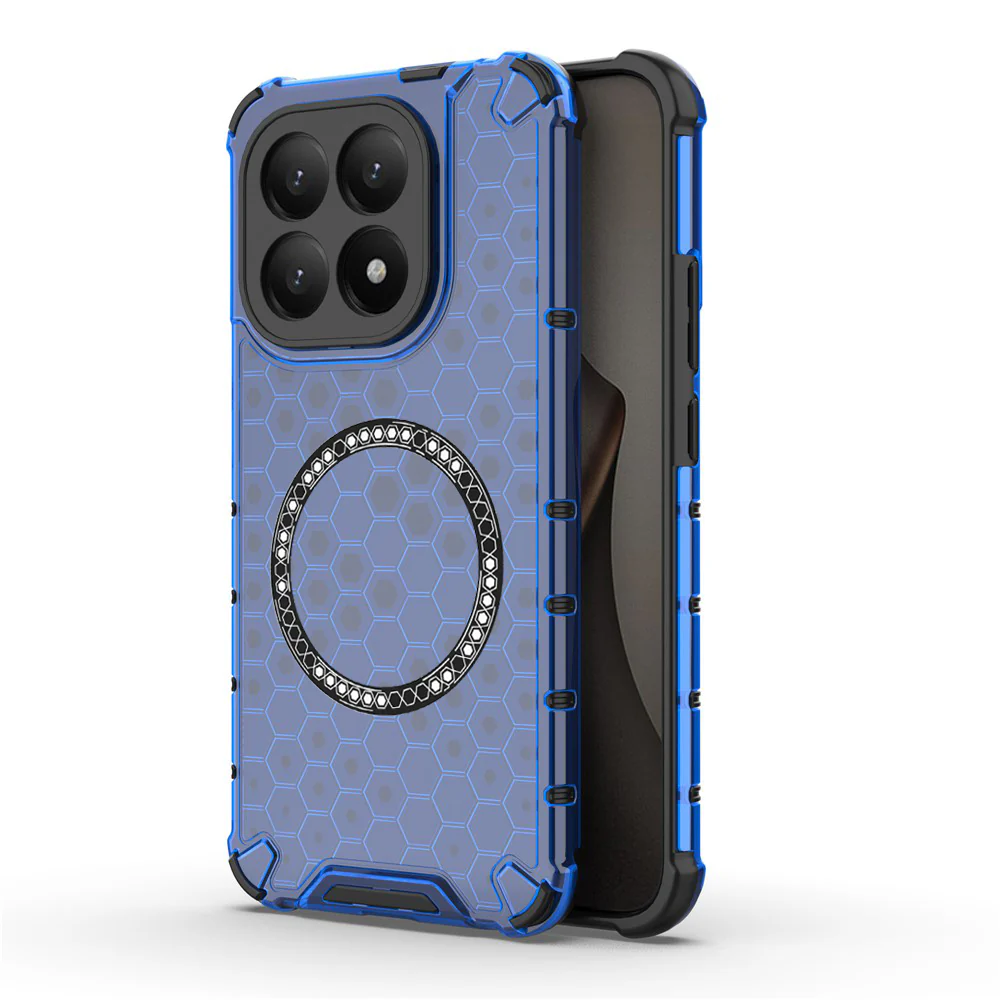 MagSafe Case for Xiaomi 15T, Techsuit, HoneyComb Shield, Blue