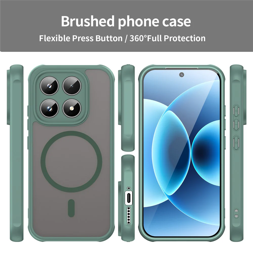 MagSafe Case for Xiaomi 17, Techsuit, HaloFrost II, Green - Image 6