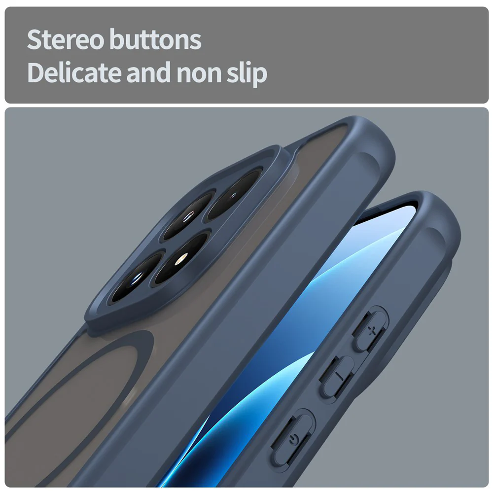 MagSafe Case for Xiaomi 17, Techsuit, HaloFrost II, Navy Blue - Image 4