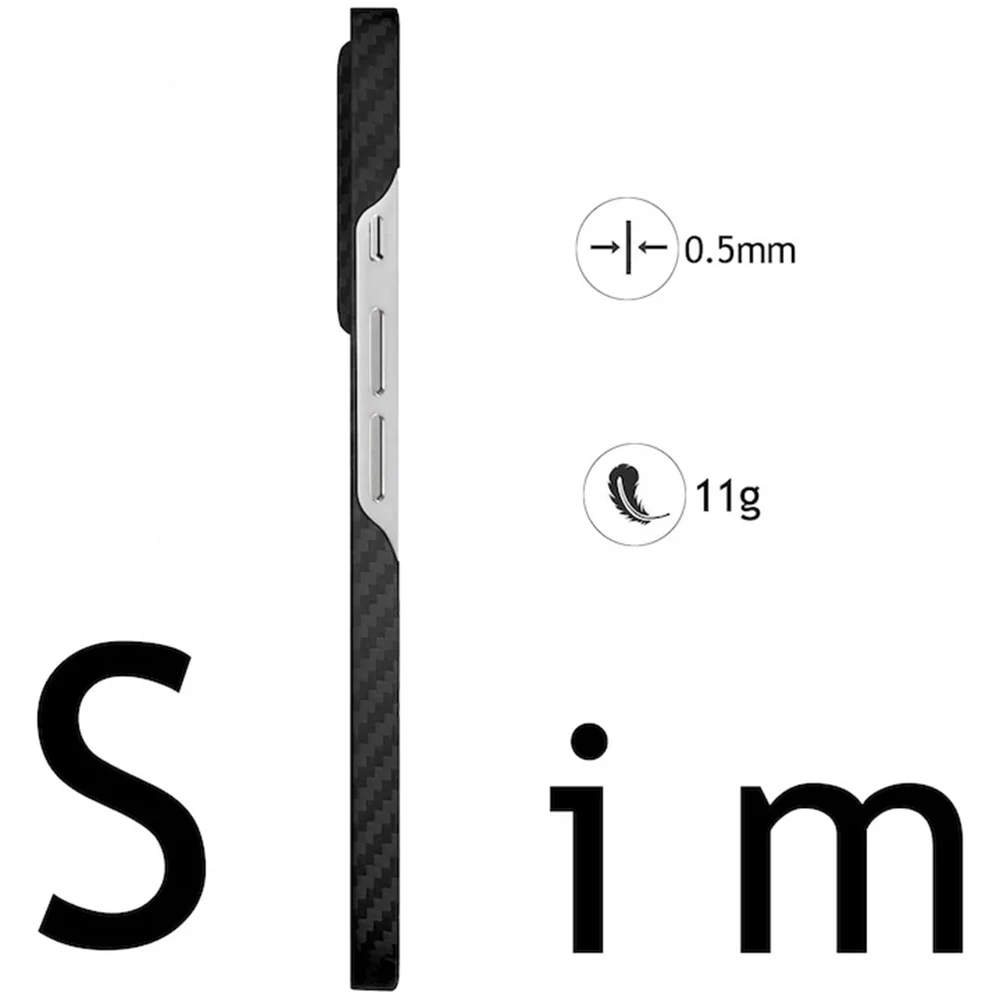 MagSafe Case for Xiaomi 17 Ultra, Techsuit, Aramid Fiber, Black - Image 6