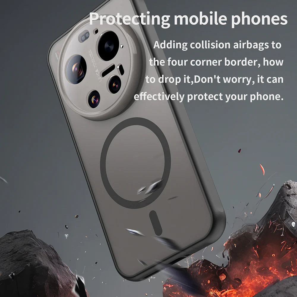 MagSafe Case for Xiaomi 17 Ultra, Techsuit, HaloFrost II, Black - Image 5