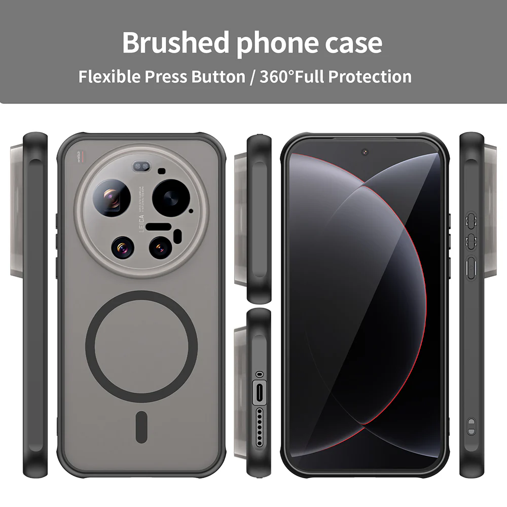 MagSafe Case for Xiaomi 17 Ultra, Techsuit, HaloFrost II, Black - Image 6