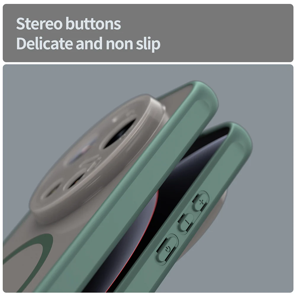 MagSafe Case for Xiaomi 17 Ultra, Techsuit, HaloFrost II, Green - Image 3