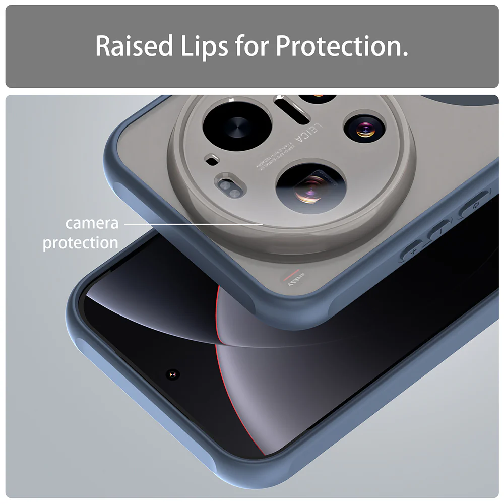 MagSafe Case for Xiaomi 17 Ultra, Techsuit, HaloFrost II, Navy Blue - Image 4