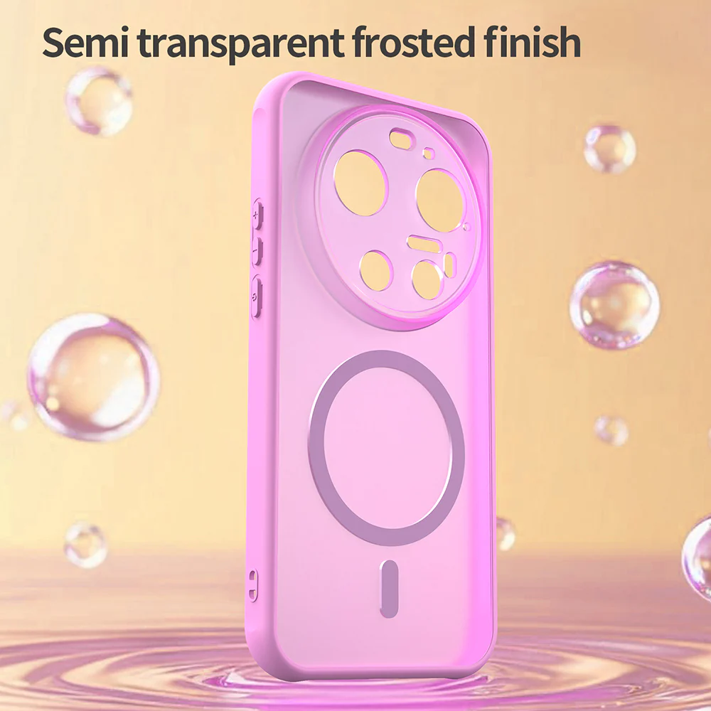MagSafe Case for Xiaomi 17 Ultra, Techsuit, HaloFrost II, Pink - Image 3