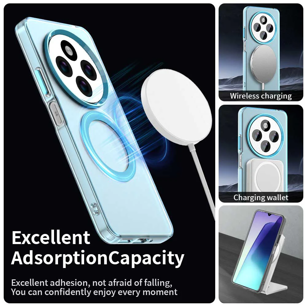 MagSafe Case for Xiaomi Poco C75 / Redmi 14C, Techsuit, CandyCase, Blue - Image 2