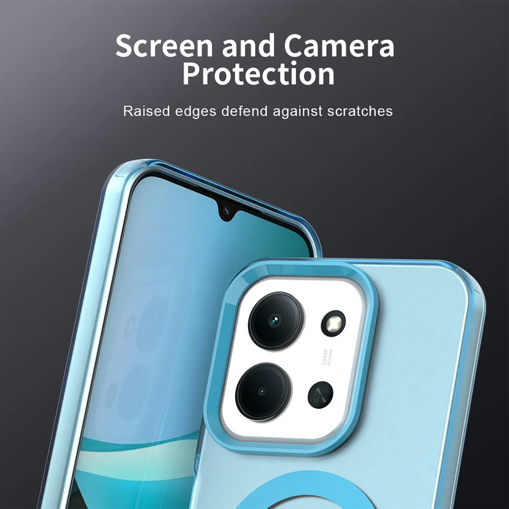 MagSafe Case for Xiaomi Poco C85 4G / Redmi 15C 5G / 15C 4G, Techsuit, CandyCase, Blue - Image 3