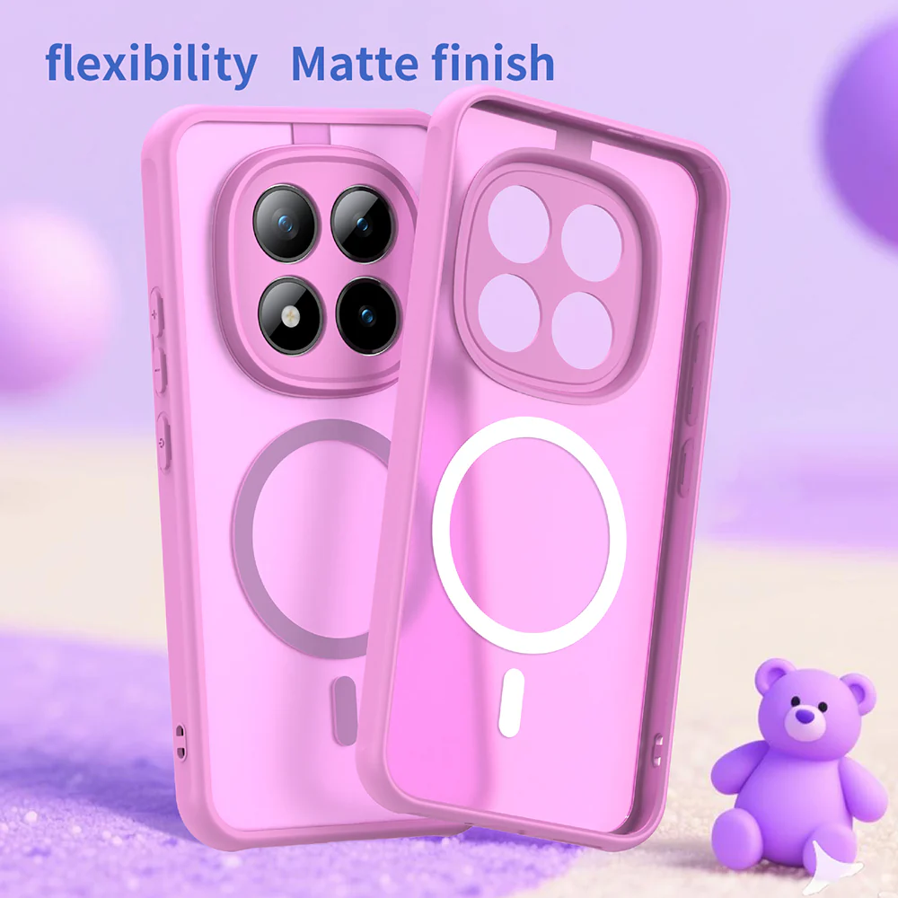 MagSafe Case for Xiaomi Poco M8 Pro / Redmi Note 15 Pro+ 5G, Techsuit, HaloFrost II, Pink - Image 3