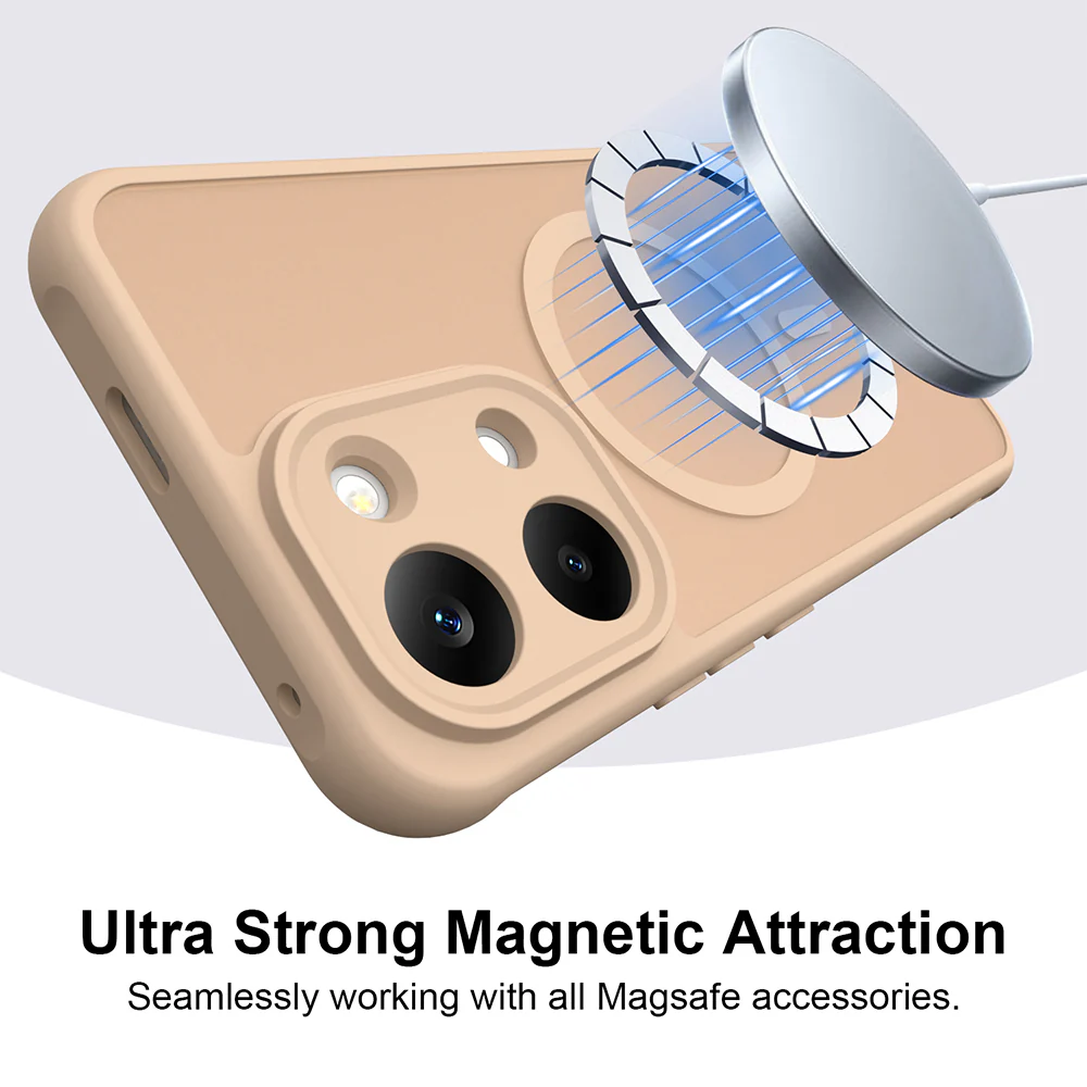 MagSafe Case for Xiaomi Poco X8 Pro Max, Techsuit, HaloFrost II, Gold - Image 4