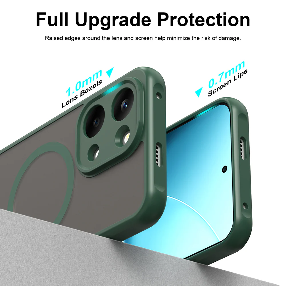 MagSafe Case for Xiaomi Poco X8 Pro Max, Techsuit, HaloFrost II, Green - Image 5