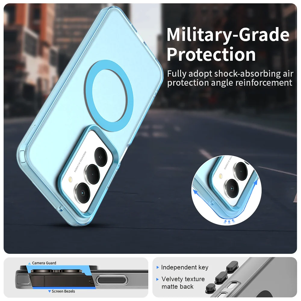 MagSafe Case for Xiaomi Redmi 15 5G / 15 4G, Techsuit, CandyCase, Blue - Image 2