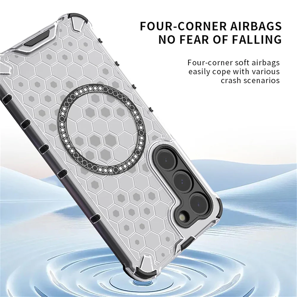MagSafe Case for Xiaomi Redmi 15 5G / 15 4G, Techsuit, HoneyComb Shield, Blue - Image 4