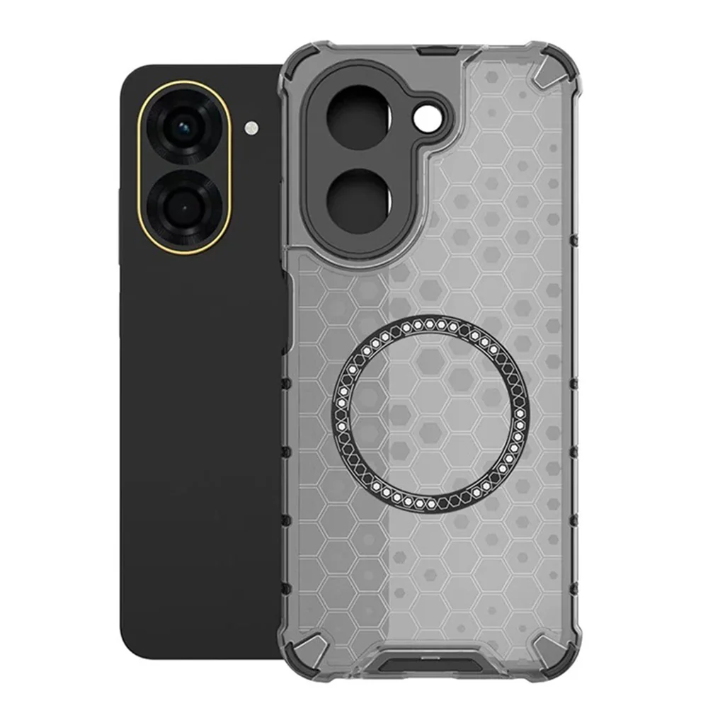 MagSafe Case for Xiaomi Redmi A5 4G (Regional), Techsuit, HoneyComb Shield, Black - Image 3