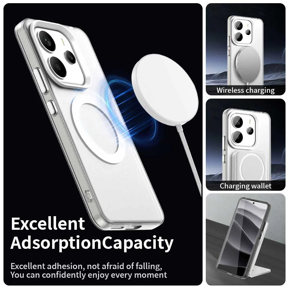 MagSafe Case for Xiaomi Redmi Note 14 5G, Techsuit, CandyCase, White - Image 2