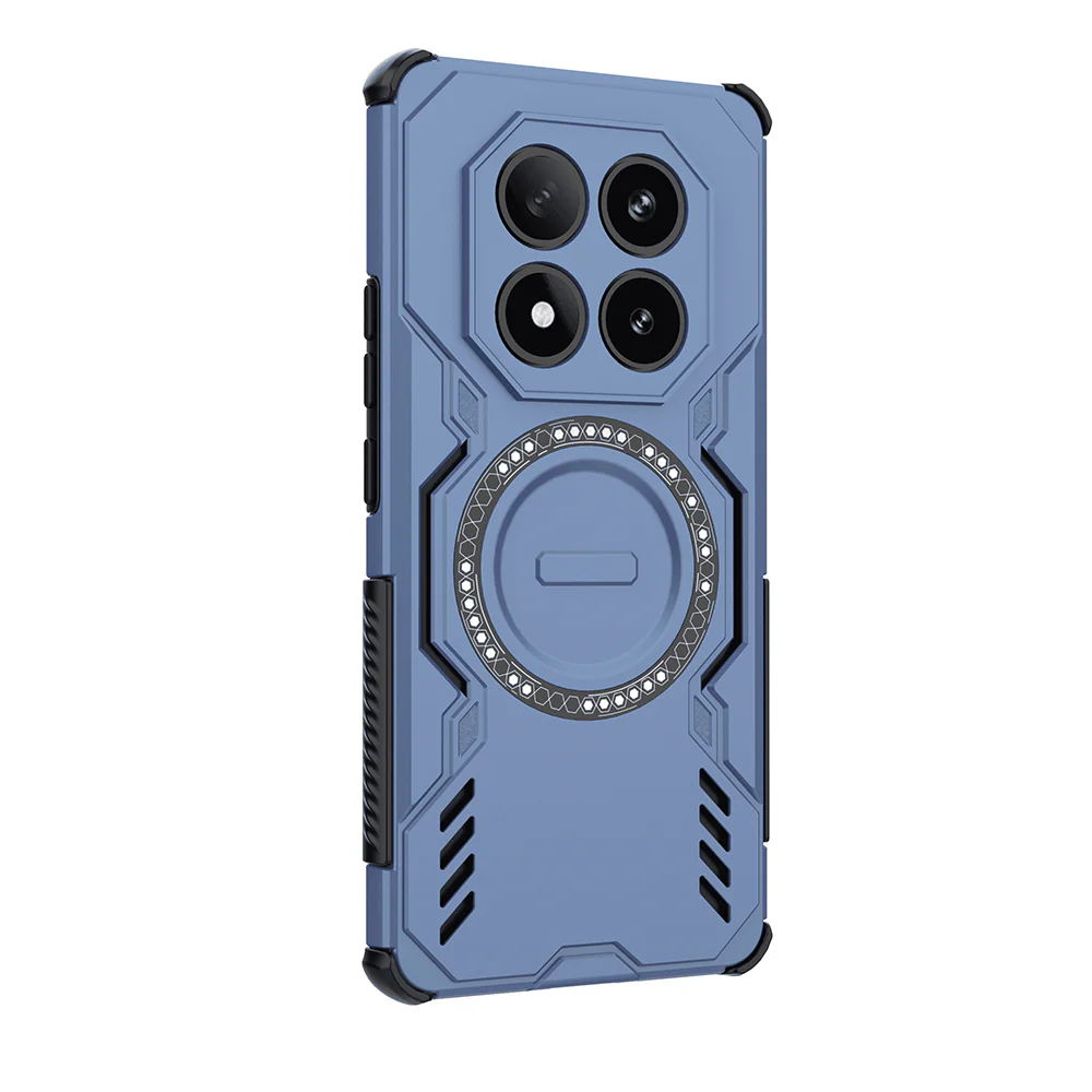 MagSafe Case for Xiaomi Redmi Note 14 Pro 4G, Techsuit, ArmorMag, Blue - Image 3