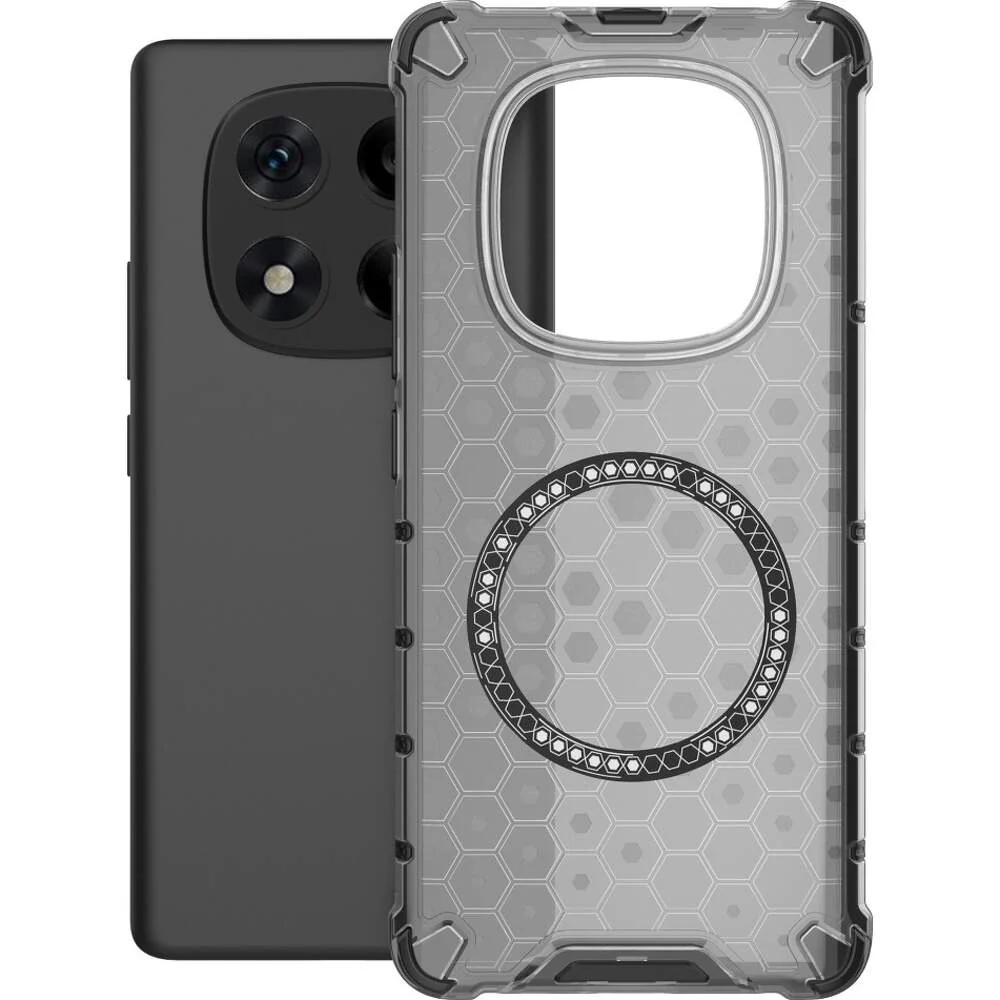 MagSafe Case for Xiaomi Redmi Note 14 Pro 4G, Techsuit, HoneyComb Shield, Black - Image 2