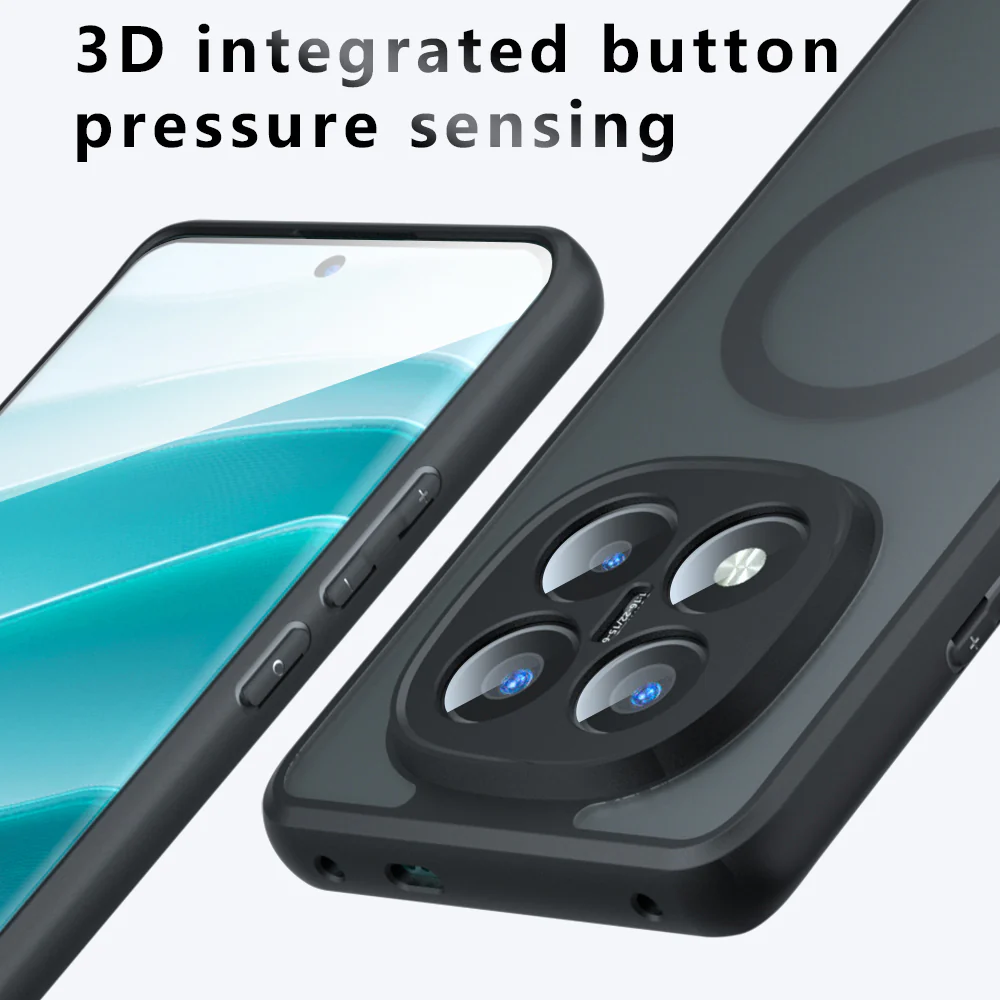 MagSafe Case for Xiaomi Redmi Note 14 Pro+ 5G, Techsuit, PureFrost, Satin Black - Image 6