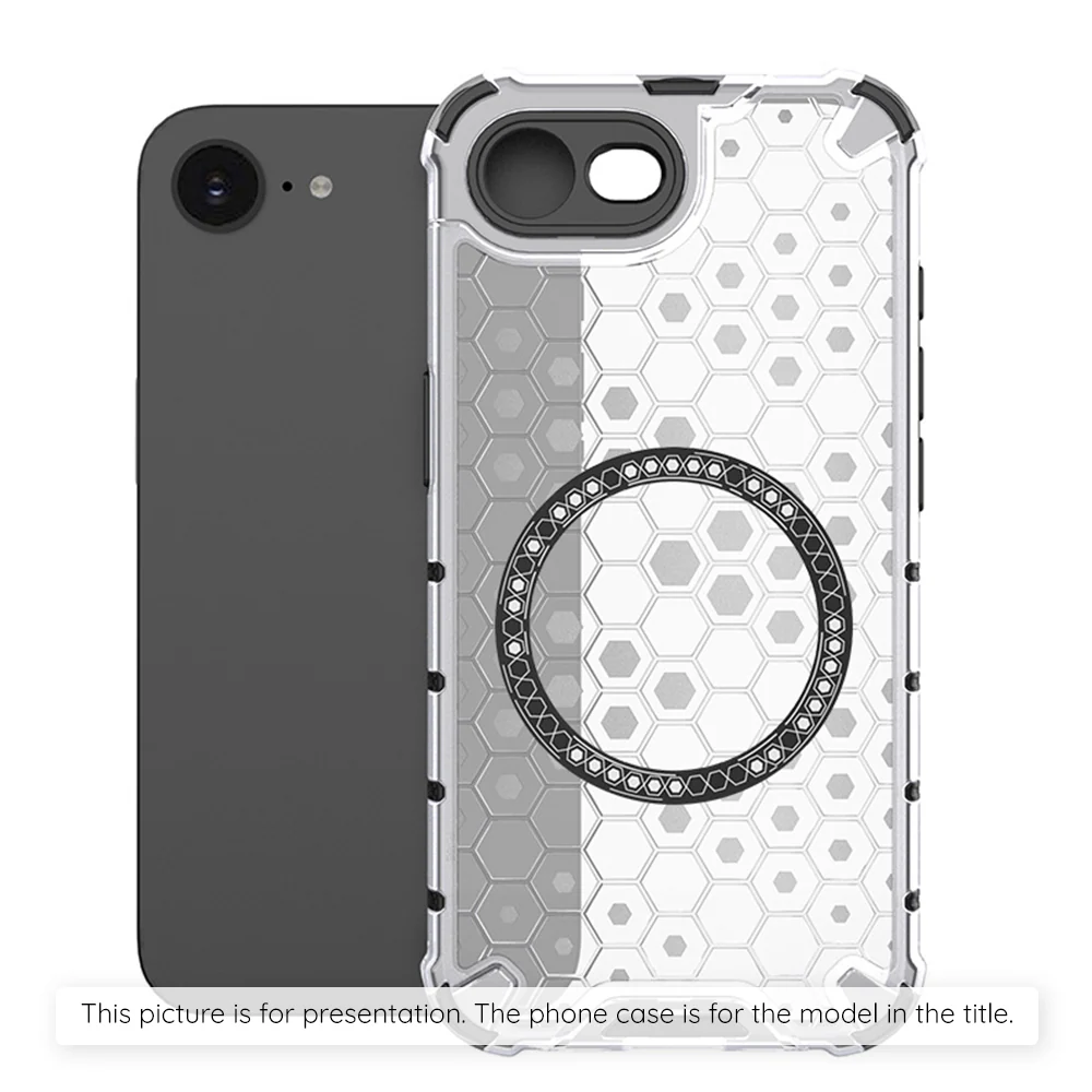 MagSafe Case for Xiaomi Redmi Note 14S, Techsuit, HoneyComb Shield, White