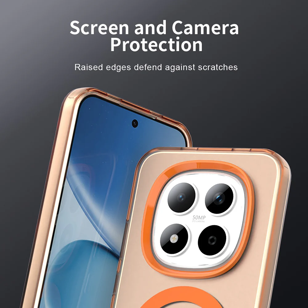 MagSafe Case for Xiaomi Redmi Note 15 Pro 5G, Techsuit, CandyCase, Orange - Image 6