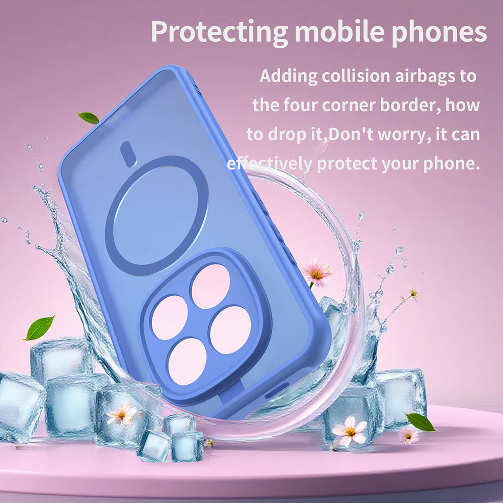 MagSafe Case for Xiaomi Redmi Note 15 Pro 5G, Techsuit, HaloFrost II, Blue - Image 4