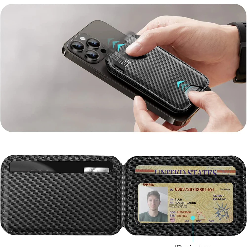 Magsafe Wallet, ESR, Carbon, Black - Image 6