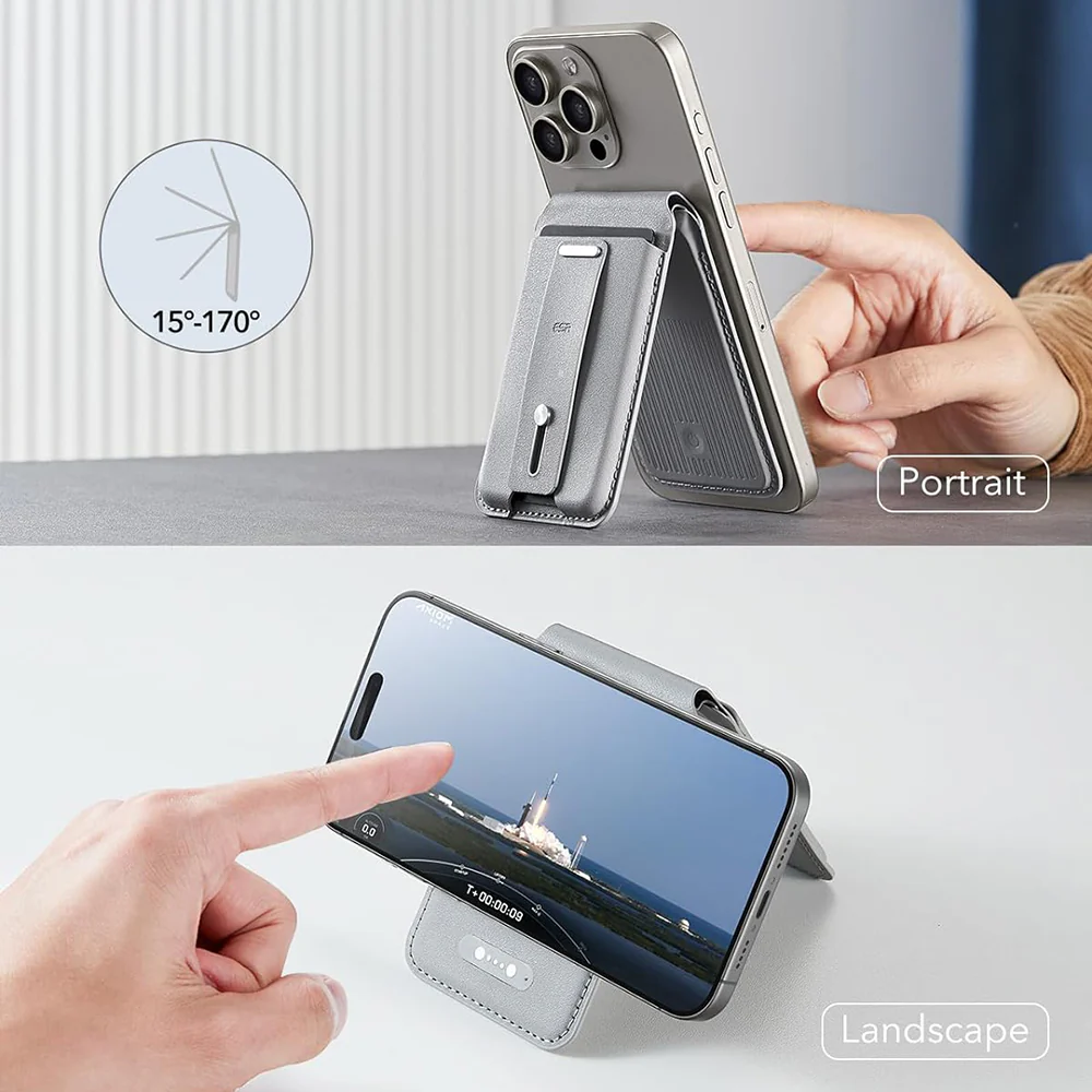 Magsafe Wallet, ESR, Find my Wallet, Gray - Image 2