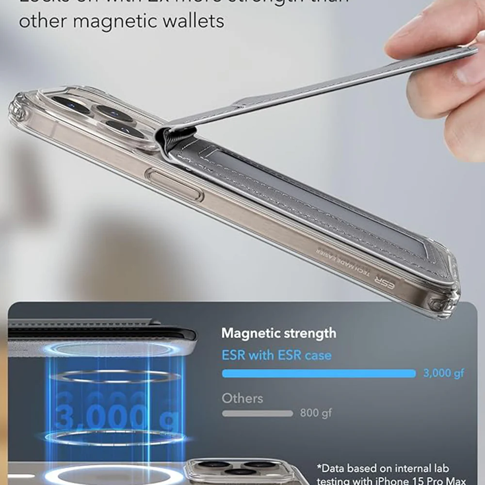 Magsafe Wallet, ESR, Gray - Image 2