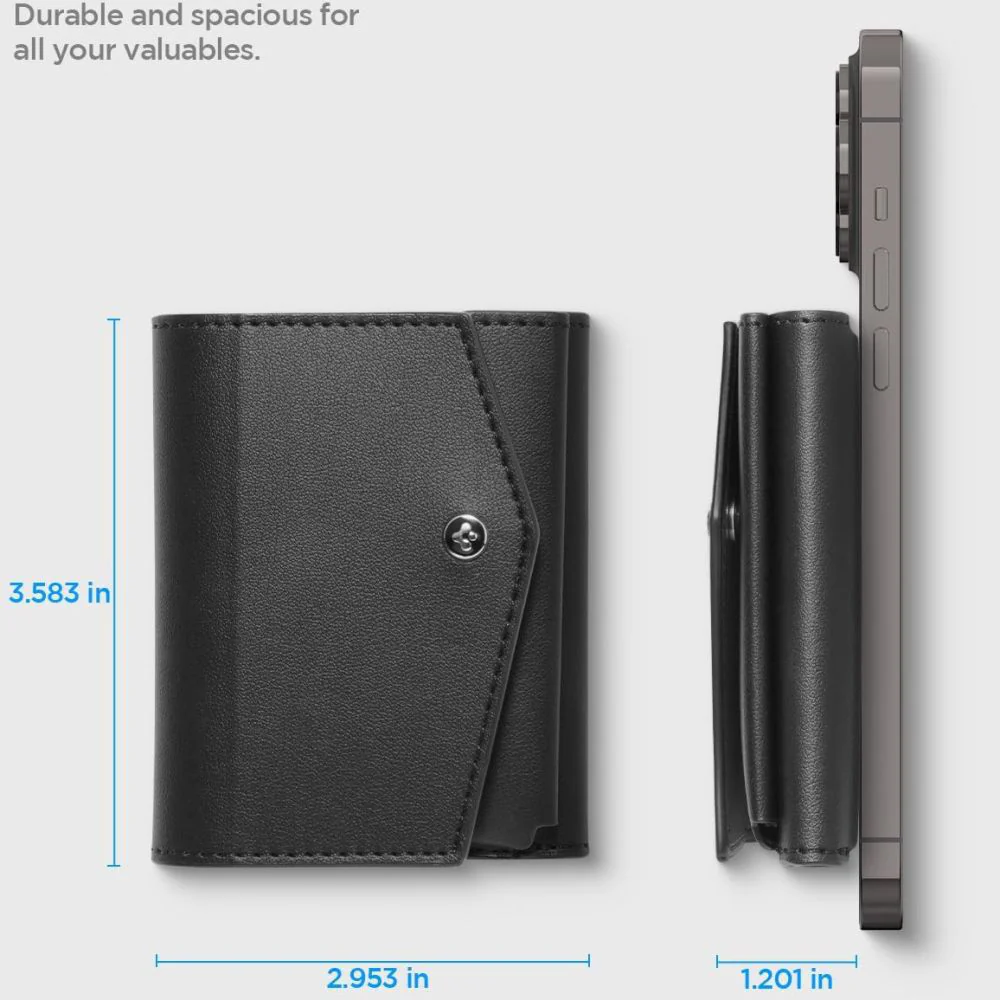 Magsafe Wallet, Spigen, Valentinus Pro, Black AFA09442 - Image 11