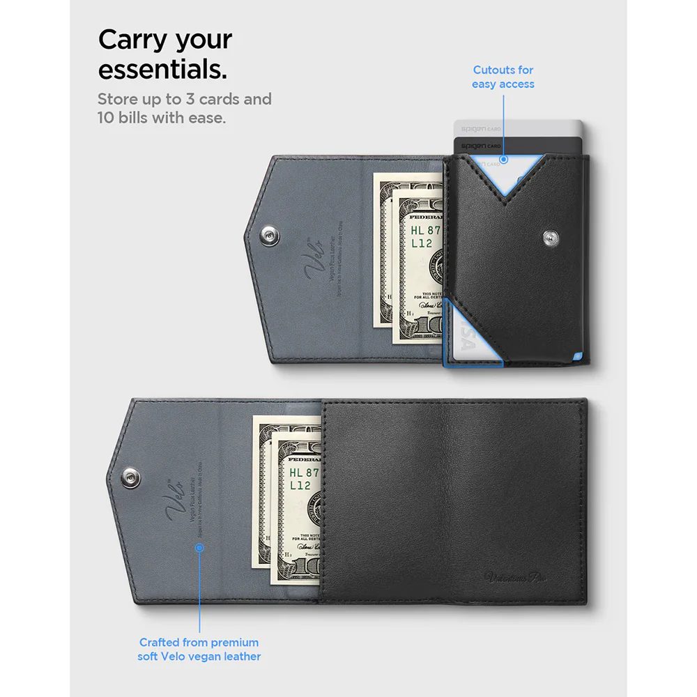 Magsafe Wallet, Spigen, Valentinus Pro, Black AFA09442 - Image 14