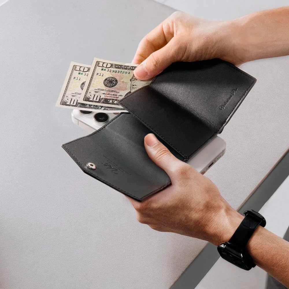 Magsafe Wallet, Spigen, Valentinus Pro, Black AFA09442 - Image 9