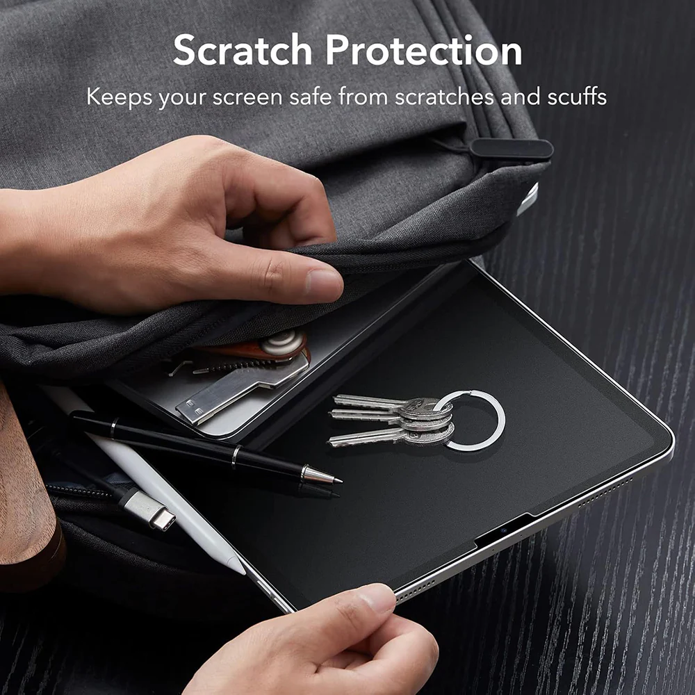 Matte ESR Paper Feel Screen Protector for Apple iPad Pro 12.9 (2022) / Pro 12.9 (2021) / Pro 12.9 (2020), Plastic, Set of 2 Pieces - Image 4