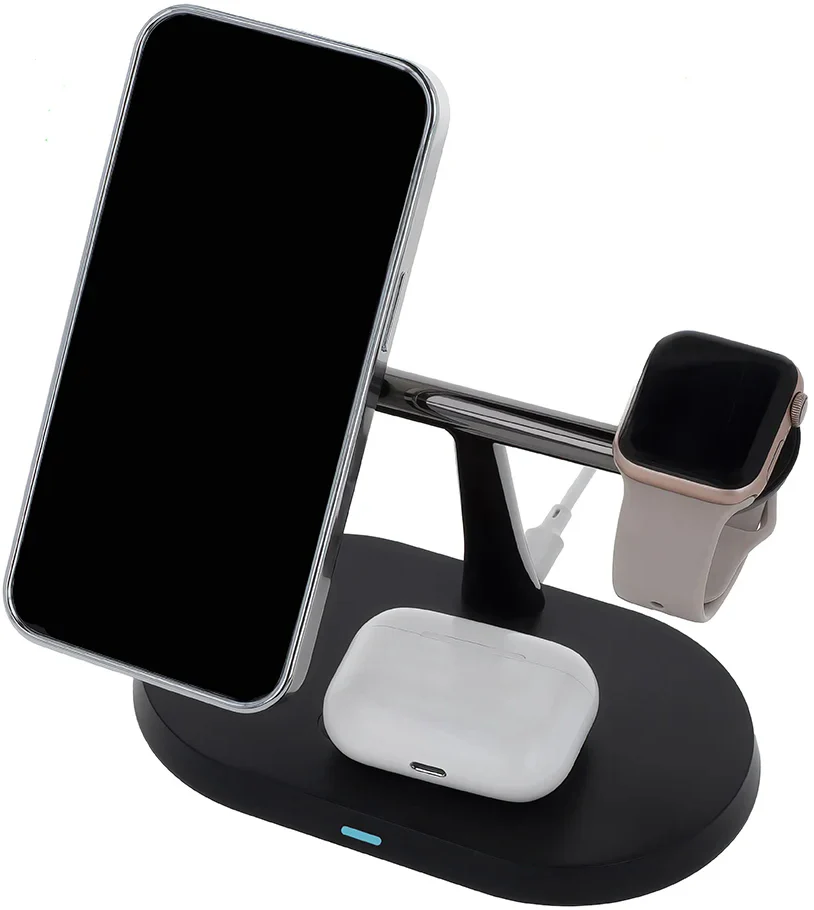 MaXlife MXWC-03 3in1 Wireless Network Charger, 15W, 1.67A, Black - Image 2
