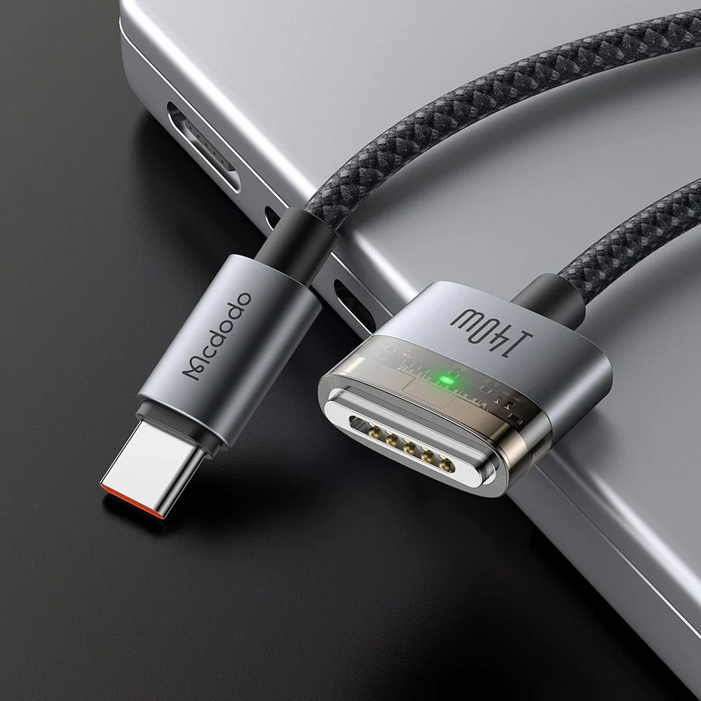 McDodo CA-2070 Charging Cable, USB-C to MagSafe 3, 140W, 2m, Black - Image 6