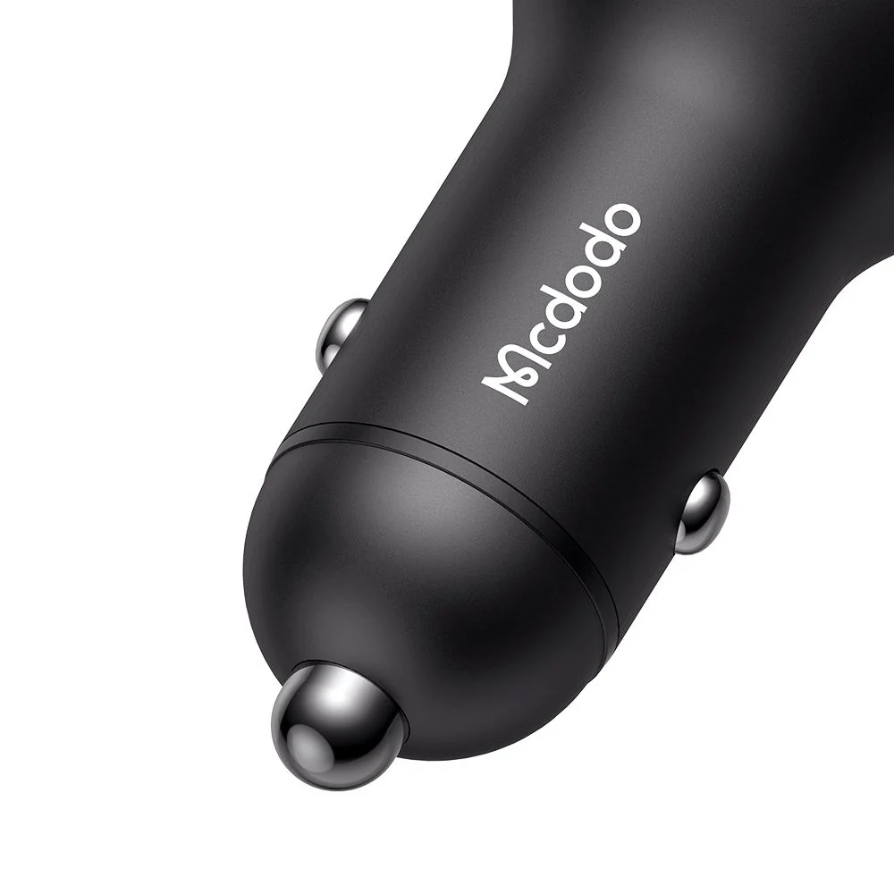 McDodo CC-5670 Auto Charger Display, 95W, 5A, 1 x USB-A - 1 x USB-C, Black - Image 4
