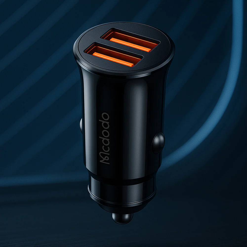 McDodo CC-6602 Car Charger, 12W, 2.4A, 2 x USB-A, Black - Image 5