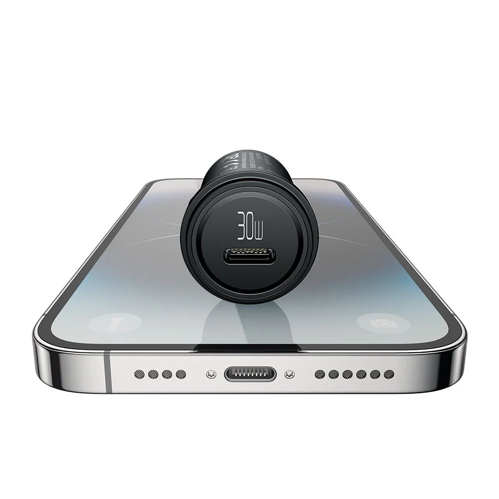 McDodo CC-7493 Obsidian Car Charger with USB-C Cable, 30W, 3A, 1 x USB-C, Black - Image 6