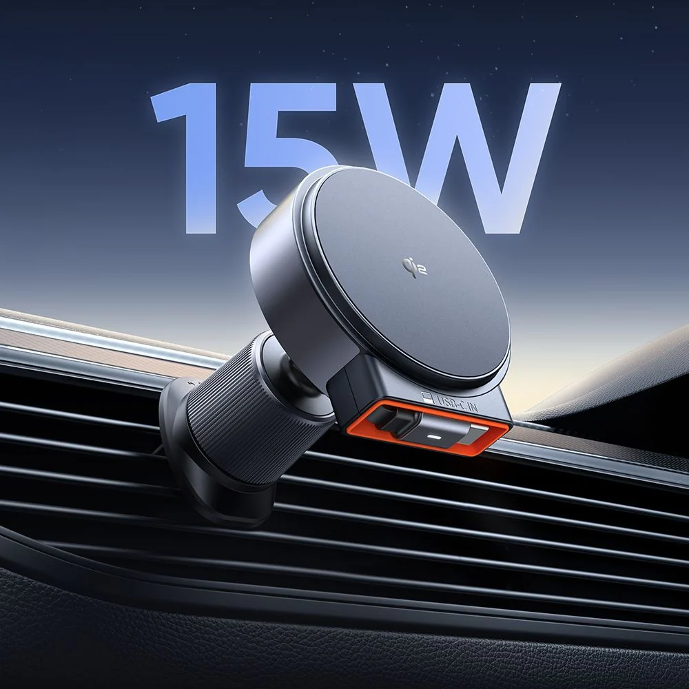 McDodo CH-0091 Wireless Car Charger, 15W, 1.67A, Gold - Image 5