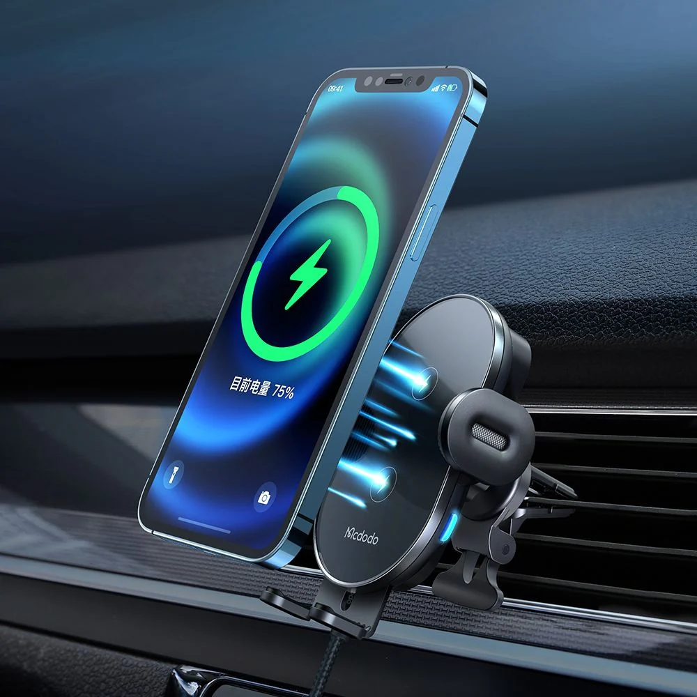 McDodo CH-1600 Wireless Car Charger, 15W, 1.67A, Black - Image 5