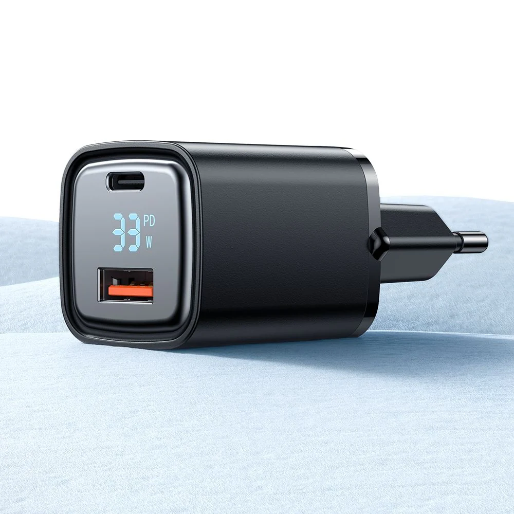 McDodo CH-1701 Graphite Display Network Charger, 33W, 3A, 1 x USB-A - 1 x USB-C, Black - Image 5