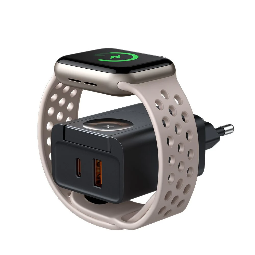 McDodo CH-3700 Companion Network Charger, 30W, 3A, 1 x USB-A - 1 x USB-C, Black - Image 2