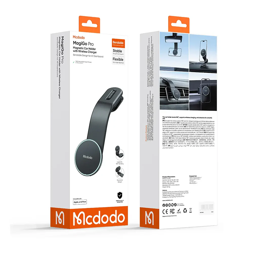 McDodo CH-6290 Wireless Car Charger, 15W, 1.67A, Black - Image 6