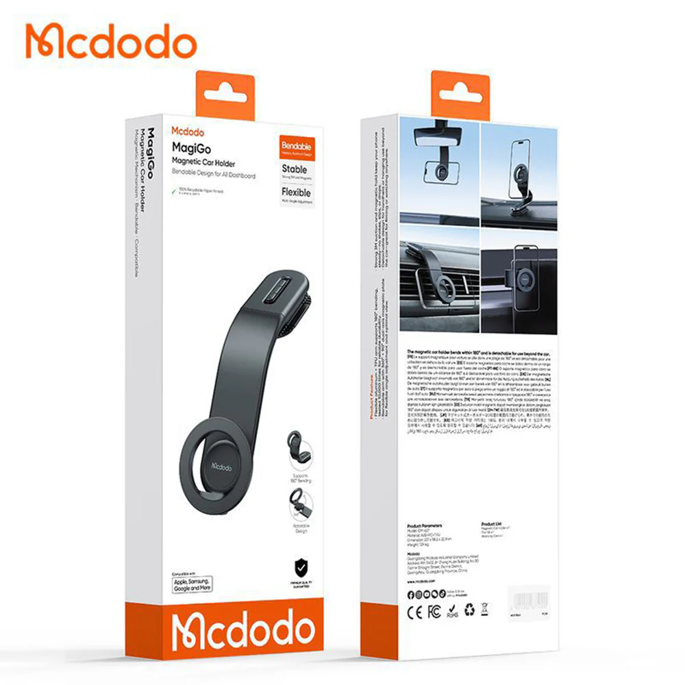 McDodo CM-6270 Universal Magnetic Car Holder, Black - Image 8