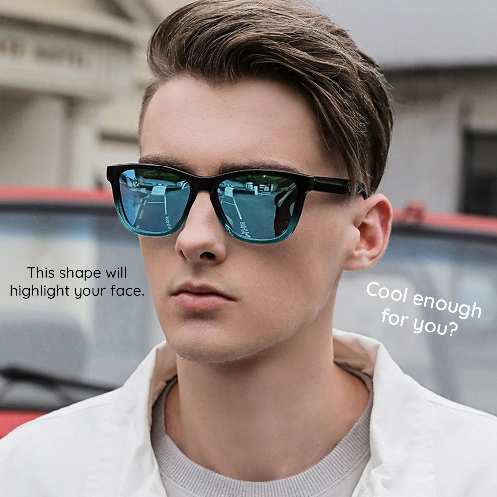 Men's Techsuit 0717 Sunglasses, Polarized, UV Protection, Black Red - Image 2