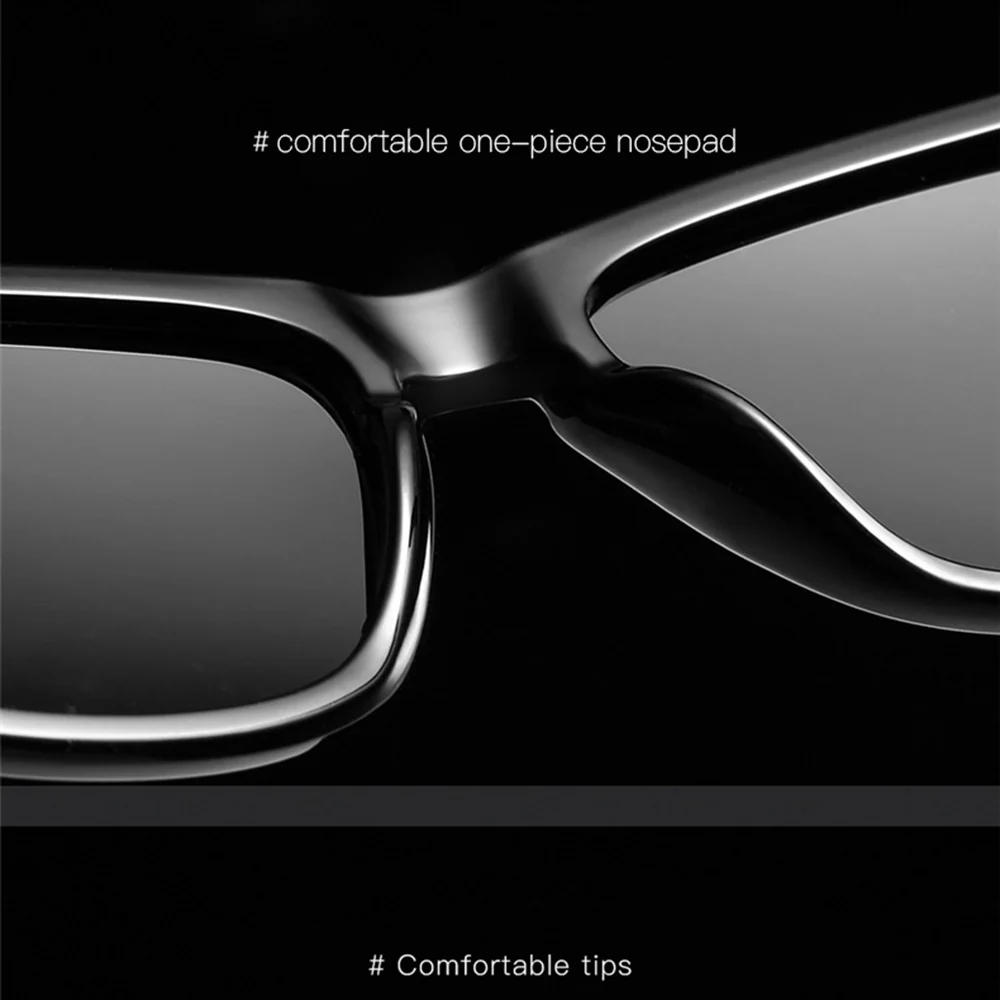 Men's Techsuit 0717 Sunglasses, Polarized, UV Protection, Black Red - Image 3