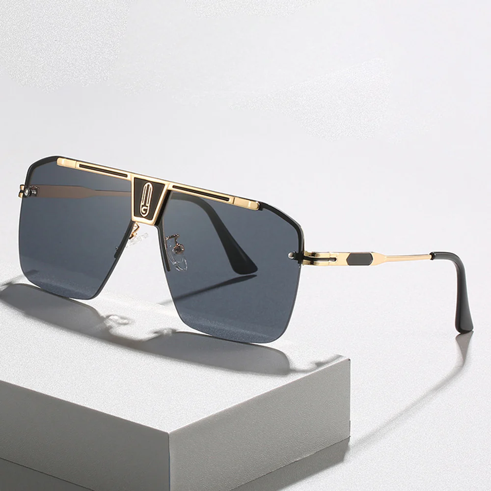 Men's Techsuit 2576 Sunglasses, Gold Blue Brown - Image 4