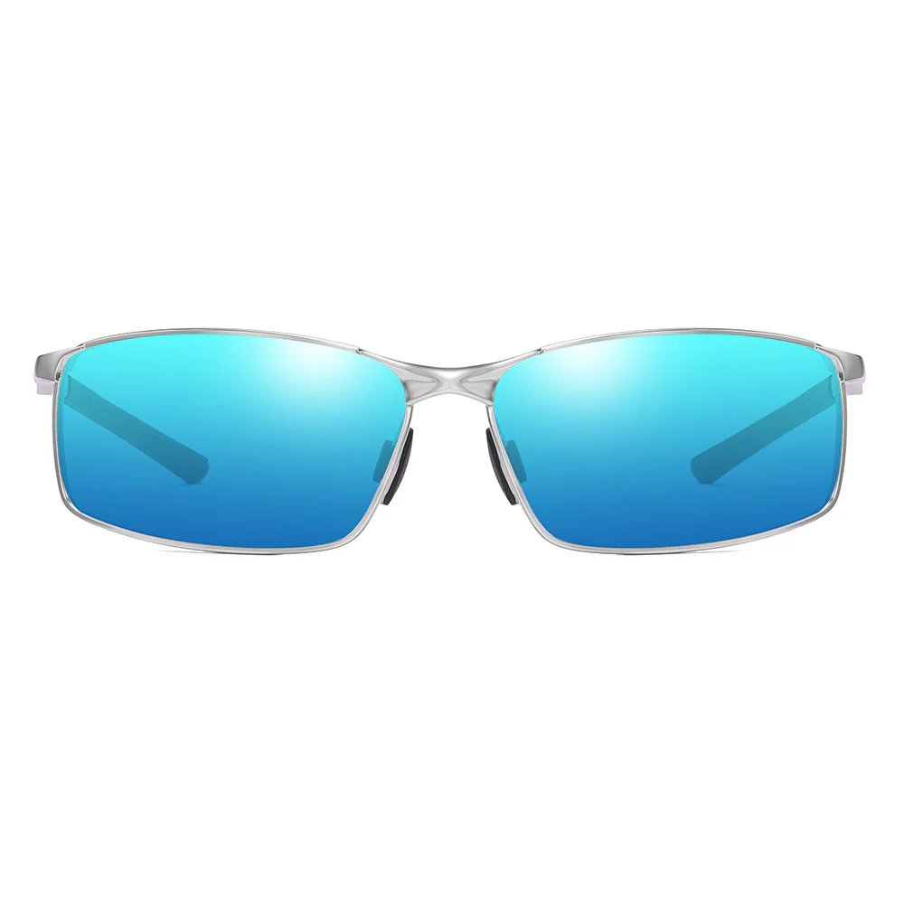 Men's Techsuit 559 Sunglasses, Polarized, UV Protection, Silver Blue - Image 2